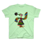 INASBY 髑髏毒郎のカラフル団子頭鳥娘 Regular Fit T-Shirt