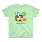 Train Kids! SOUVENIR SHOPの黄色い電車 「 海へ行こう 」 Regular Fit T-Shirt