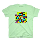 pastelia　shopのステン堂…stained  glass Regular Fit T-Shirt