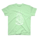 7IRO GLAMOUROUSのノエル・デストロイ・クラッシャー線画Tシャツ濃色 Regular Fit T-Shirt