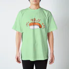 伊達丸のぺちゃりサーモンくん スタンダードTシャツ