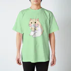 キャンプ好きなハムスターのビール好きなハムスター Regular Fit T-Shirt