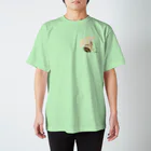 ゆきリンアート【保護猫活動 支援】の花傘ーるびちゃん Regular Fit T-Shirt