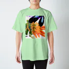 SHI-ri-ME-tsu-RE-tuの1日分の野菜とってる？ スタンダードTシャツ