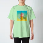 Tatsutaの珊瑚礁をまとったパイナップル スタンダードTシャツ