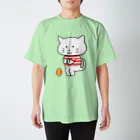 えかきにゃんこのお店♪のしろねこ　五郎丸ポーズ Regular Fit T-Shirt