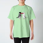 toripippi00の仲の悪い文鳥 スタンダードTシャツ