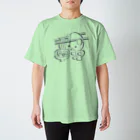 ヌトグランのミミハシ・らぁめん　黒インク Regular Fit T-Shirt