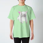 ゆうぶるのホワイトフレンチブルドッグ スタンダードTシャツ