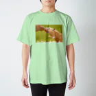sigh21のNo Mofumofu No Life（白文字） Regular Fit T-Shirt