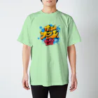 DAN2CE だんだんすのホンキッズT イラスト枠なしDANCELOVEの文字赤 スタンダードTシャツ