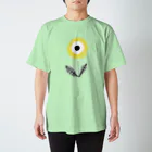 NIKORASU GOのフラワーデザイン「YELLOW FLOWER」 スタンダードTシャツ