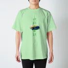 Harajuku_Hの地球平面説　tシャツ Regular Fit T-Shirt