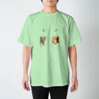 L_arctoaのカマキリの雌雄（背景透過ver） スタンダードTシャツ