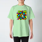 pastelia　shopのステン堂…stained  glass Regular Fit T-Shirt