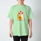 ちくわぶのパンケーキクリーム（透過文字） Regular Fit T-Shirt