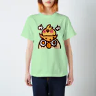 HiNATAのひなたのアトリエ　ふくろうとぴよこ スタンダードTシャツ