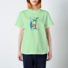 “すずめのおみせ” SUZURI店のだいきち（サマホリ） Regular Fit T-Shirt