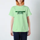 牛のTシャツ屋のNO ZUCCHINI NO LIFE スタンダードTシャツ