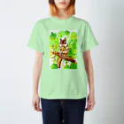 “little shop”福士悦子の緑のなかのシマリス Regular Fit T-Shirt