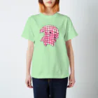 まるえくろのギンガムチェックなクロピロン Regular Fit T-Shirt