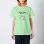 屋台 urukaのMECCHA NEMUI いぬ スタンダードTシャツ