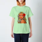 TROPICAL GIRL SHOPのハイビスカスガール スタンダードTシャツ