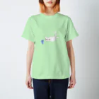 mnauの魚とにゃん Regular Fit T-Shirt