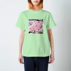 水彩屋のモコモコ🌸零れ桜 スタンダードTシャツ