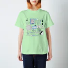 めめ郎のかわいいものたち　ブルー Regular Fit T-Shirt