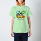 Train Kids! SOUVENIR SHOPの黄色い電車 「 海へ行こう 」 Regular Fit T-Shirt