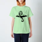 金星灯百貨店の本の虫　モノクロ Regular Fit T-Shirt