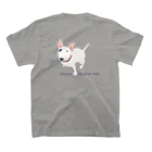 Yuraiyuのブルテリア🐾アイパッチ スタンダードTシャツの裏面