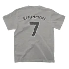 efrinmanのコメ グレー スタンダードTシャツの裏面