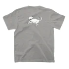 パナウルマジックのあしが伸びるネコ【カナ】 スタンダードTシャツの裏面