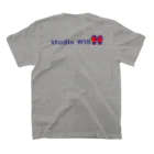 総合格闘技・フィットネス studio Willの studio Will×INGRID カラフルオリジナルTシャツ_B Regular Fit T-Shirtの裏面