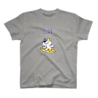 995(ｷｭｳｷｭｳｺﾞ)のSURFねこ(白フチ有) スタンダードTシャツ