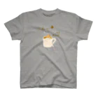 kiki25のcoffee time(コーヒー白字) Regular Fit T-Shirt