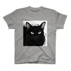 マフィア猫アイテムのマフィア猫アイテム　重要参考人2クロ スタンダードTシャツ
