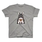 BattleBunny（うさぎ）の見上げてるブラックオター スタンダードTシャツ