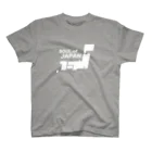 QUQU_WORKSのソウルオブジャパン 日本列島デザイン ホワイト Regular Fit T-Shirt