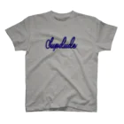 SupdudeのCalligraphy(BlueBase) Regular Fit T-Shirt