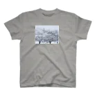 OSHIDORI SHOPのおしどり_豪雪 スタンダードTシャツ