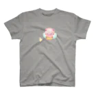 まめぞう君のおへやのミツバチぶたさんと蜂の子さん スタンダードTシャツ