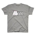 TMJ worksのぐうたら白猫。stuffed. スタンダードTシャツ