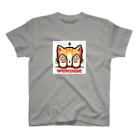 kk-welcomeの肉球で目隠し猫ちゃん Regular Fit T-Shirt