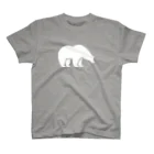 BASE-CAMPのBASE BEAR 01 WHITE Regular Fit T-Shirt