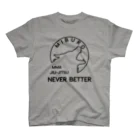 No.326のnever better ブラック スタンダードTシャツ