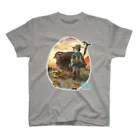 林山キネマのQuail Herder ～ うずら飼い Regular Fit T-Shirt