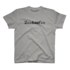 ZooBeeFooのZooBeeFoo黒ロゴ スタンダードTシャツ